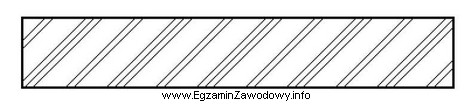 Na rysunku przedstawiono oznaczenie graficzne przekroju płyty