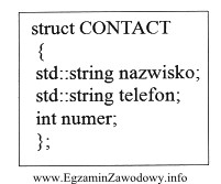 Co definiuje w języku C++ przedstawiony fragment kodu?