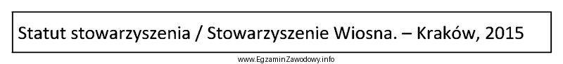 Który rodzaj autorstwa występuje w opisie bibliograficznym zamieszczonym 