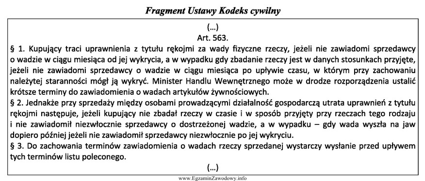 W dniu 01.07.2014 r. klient kupił pralkę, którą dostarczono mu 03.07.2014 