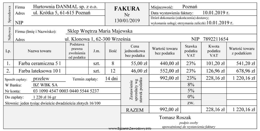 Który dokument należy wystawić, aby skorygować błą