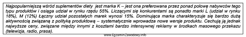 Wskaż, w której części planu marketingowego należ