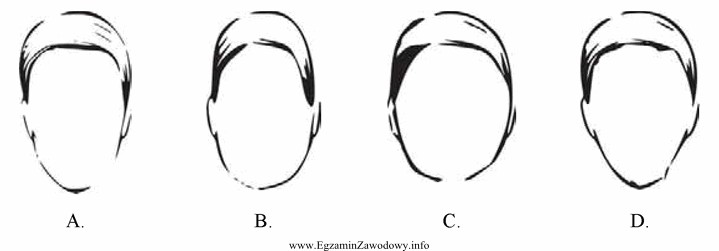 Na którym rysunku przedstawiono twarz o kształcie okrą