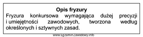 Przedstawiony opis dotyczy fryzury męskiej typu