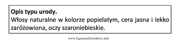 Który typ urody został zamieszczony w opisie?