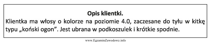 Opis dotyczy klientki, która jest reprezentantką stylu