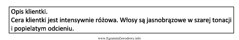 Opis dotyczy kobiety o typie kolorystycznym