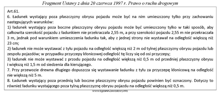 Zgodnie z ustawą Prawo o ruchu drogowym, określ na 