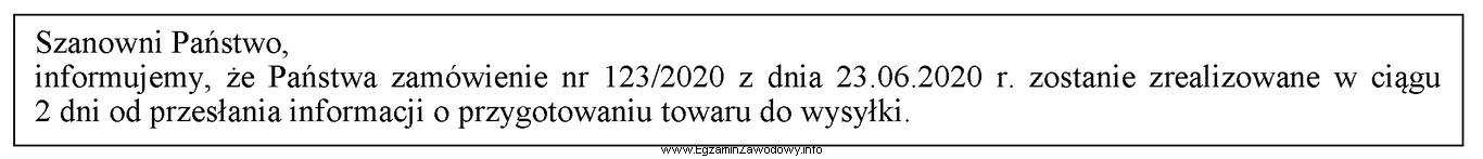 Przedstawiona informacja została sporządzona w celu poinformowania