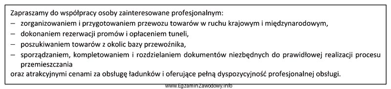 Kto kieruje zamieszczoną ofertę do potencjalnych zleceniodawców?