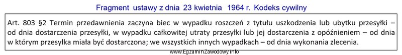 Przesyłka, na którą składały się wyroby 