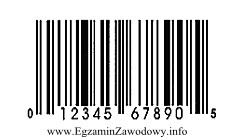 Na rysunku przedstawiono przykład kodu kreskowego