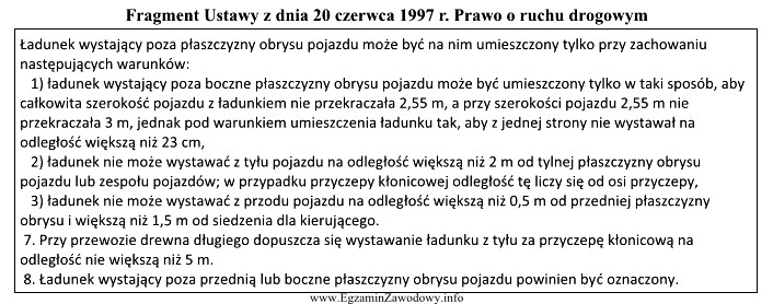 Maksymalna odległość, na jaką może wystawać ł