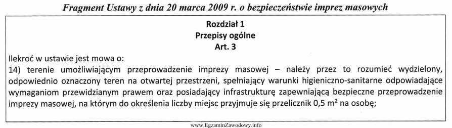 Na podstawie fragmentu ustawy ustal, ile osób maksymalnie moż