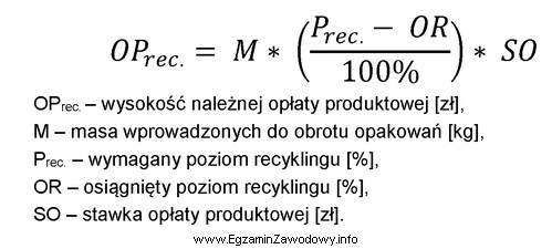 Oblicz, wykorzystując przedstawiony wzór, wysokość należnej 