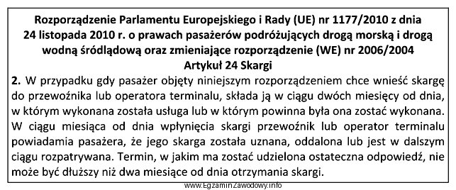 W jakim terminie najpóźniej — zgodnie z zamieszczonym fragmentem 