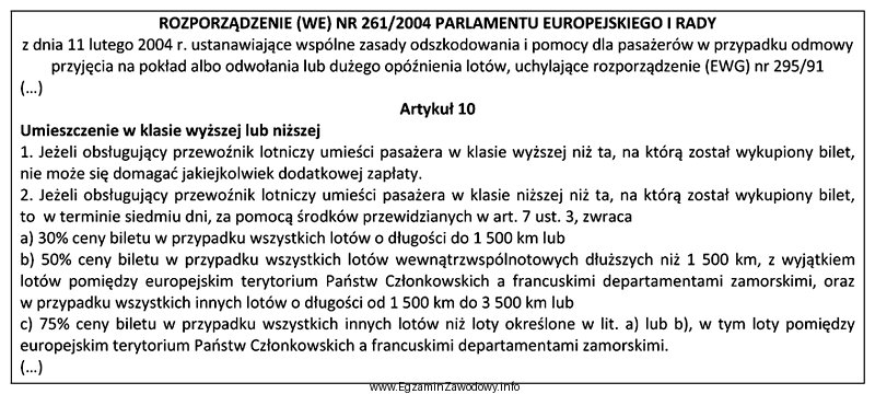 Pasażer lecący z Krakowa do Barcelony (1 689 km) został 