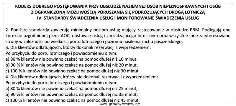 Niewidomy pasażer, bez dokonanej wcześniej rezerwacji, przybył o 