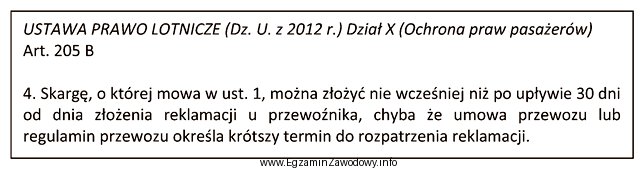 Pasażer w dniu 16 lipca złożył do przewoźnika 