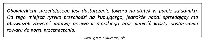 Do której reguły Incoterms 2010 odnoszą się obowiązki 