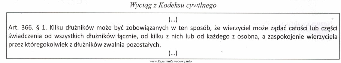 Powołany przepis reguluje odpowiedzialność