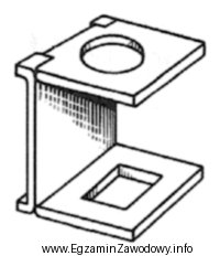 Przyrząd optyczny przedstawiony na rysunku należy zastosować do 
