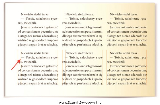 Który znak typograficzny jest oznaczony w składzie tekstu 