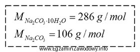 Ile gramów Na<sub>2</sub>CO<sub>3</sub>·10