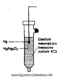 Który rodzaj elektrody odniesienia przedstawiono na rysunku?