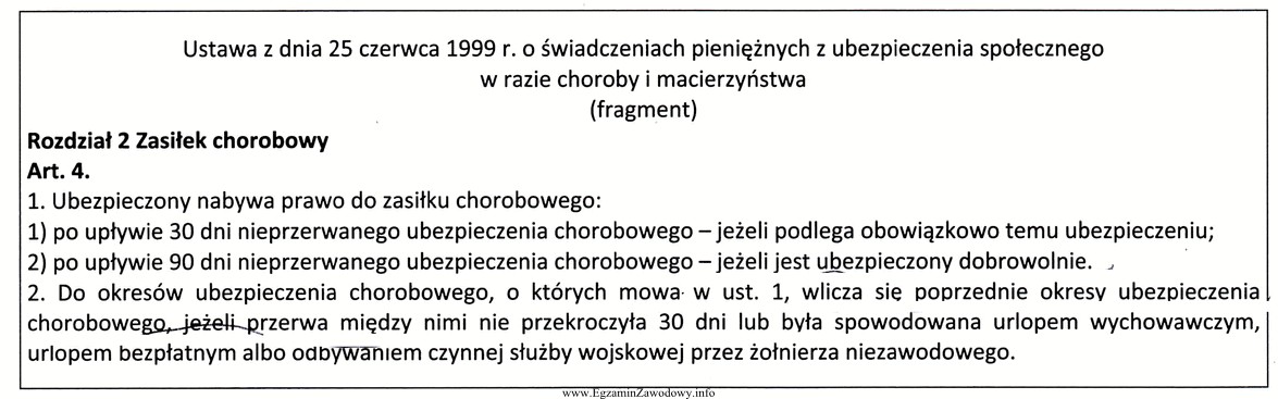 Pani Ewa była zatrudniona na podstawie umowy o pracę 