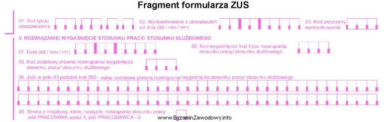 Przedstawiony fragment formularza posiada symbol