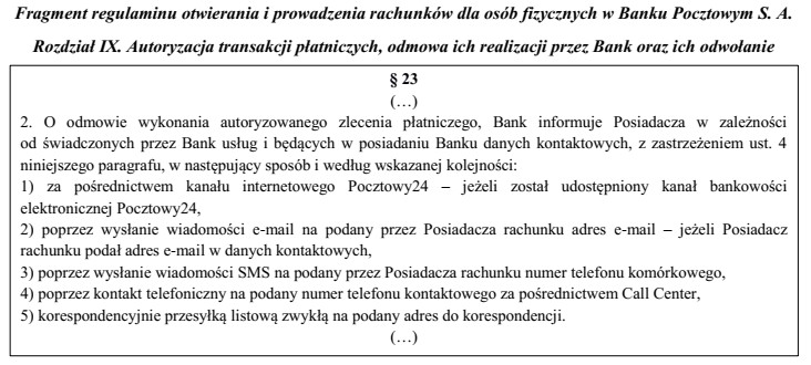 Korzystając z zamieszczonego fragmentu regulaminu określ, w jaki 