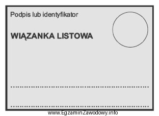 Przedstawiony na rysunku druk, to kartka