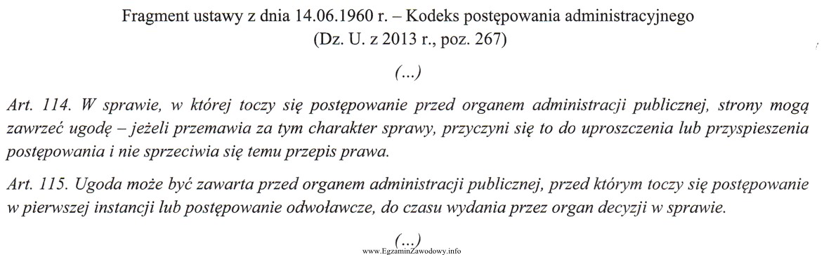 Z przytoczonych przepisów wynika, że ugoda w postę