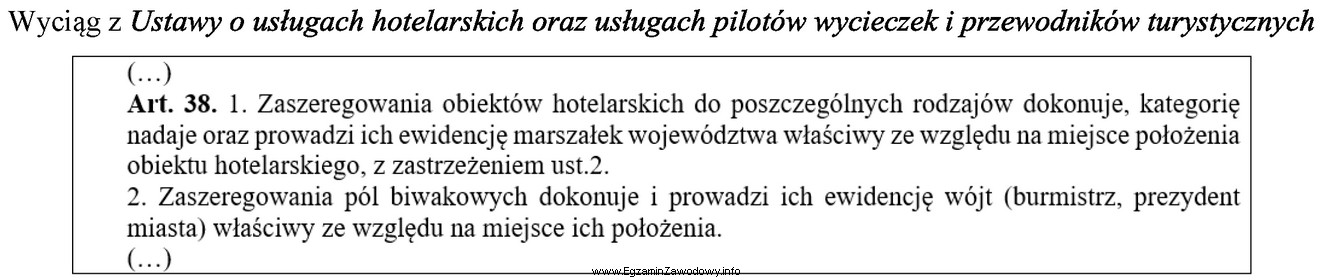 Zgodnie z przytoczonym przepisem ewidencję pól biwakowych w gminie 