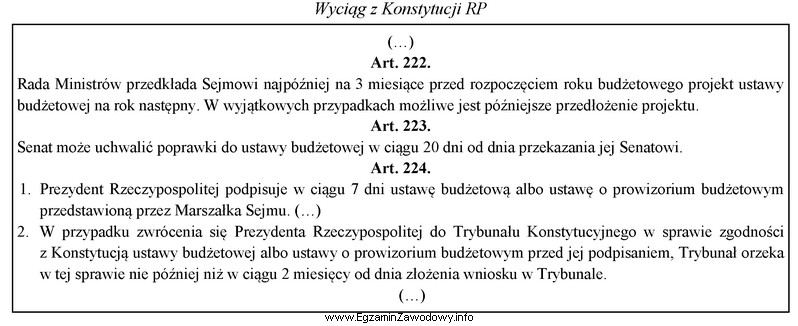 Z przedstawionych przepisów wynika, że Senat może 