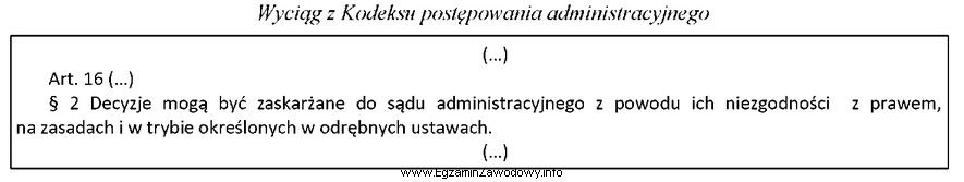 Którą zasadę postępowania administracyjnego wyraża zamieszczony przepis?