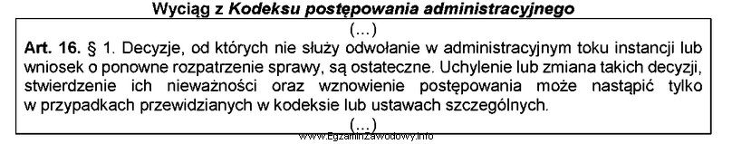 Którą zasadę postępowania administracyjnego wyraża przytoczony przepis?