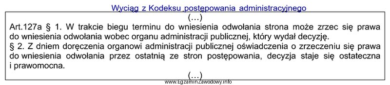 25.04.2023 r. strona otrzymała decyzję administracyjną wydaną przez organ administracji 