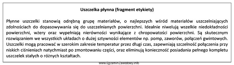 Pompa niskociśnieniowa wymaga założenia uszczelki płynnej. 