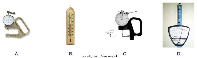 Który z przedstawionych na rysunkach przyrządów pomiarowych 