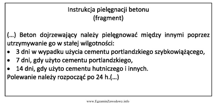 Na podstawie przedstawionego fragmentu instrukcji określ jak długo 