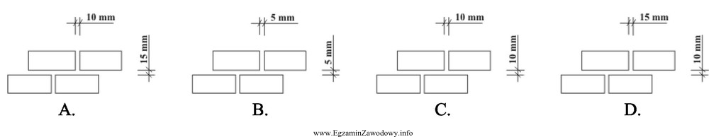 Nominalna grubość spoin poziomych wynosi 12 mm (-2 mm; +5 mm), 