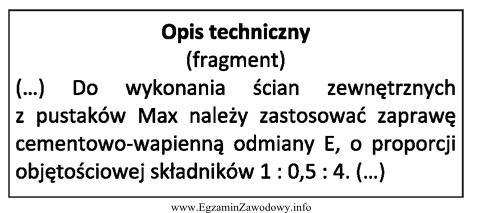 Na podstawie fragmentu opisu technicznego określ, ile pojemników 