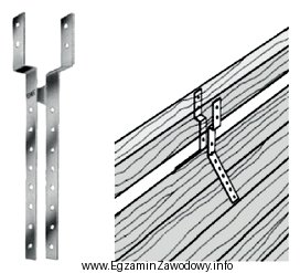 Łącznik do konstrukcji drewnianych przedstawiony na rysunku to