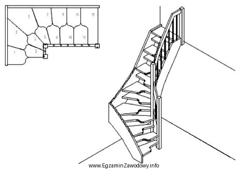 Na rysunkach przedstawiono schody prefabrykowane