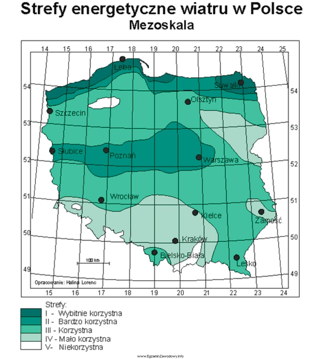 Na podstawie zamieszczonej mapy określ okolice której miejscowoś