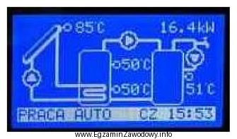 Na rysunku przedstawiono ekran sterownika solarnego. Jaką wartość ma 