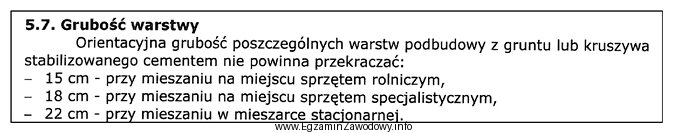 Z załączonego fragmentu Specyfikacji Technicznej wynika, że 