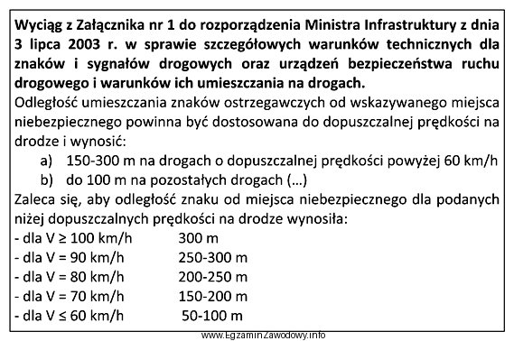 Zgodnie z przedstawionym wyciągiem z Załącznika nr 1 